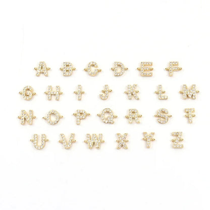 New Brand Fashion Initial Letter Charm Bracelet Women Pave Zirconia A-Z Adjustable Rope Bracelet for Women Jewelry Gift